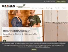 Tablet Screenshot of holzwerkstatt-gracklauer.info